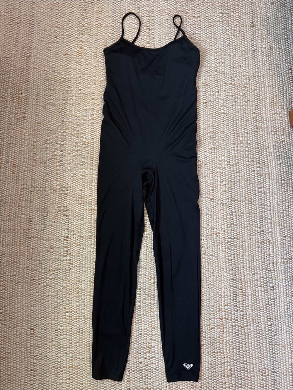 ROXY Kelia Black Strappy Bodysuit (Medium)